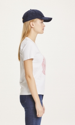 Rosa Owl Line Printed Tee - vegan